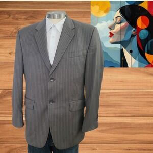 Calvin Klein Blazer‎ Men Gray Jacket Sport Coat  Business  Sz  38